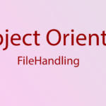 File Handling